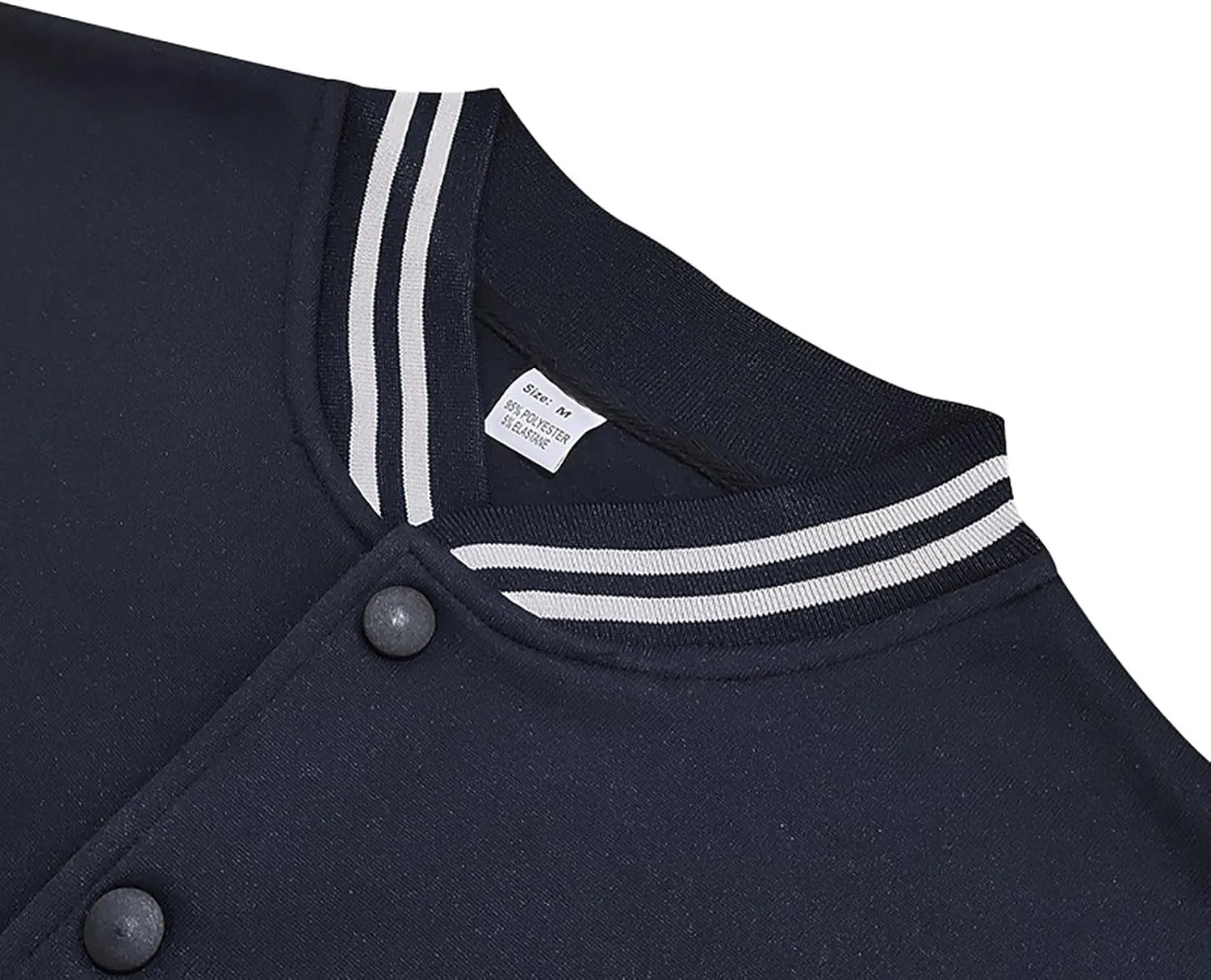 Baseball Varsity Jacket Men Color Block College Baseball Jacket Cotton Blend Casual Slim Lightweight Bomber Jacket