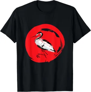 Common Crane Bird Lover Cute Nature Animal Origami Birdie T-Shirt