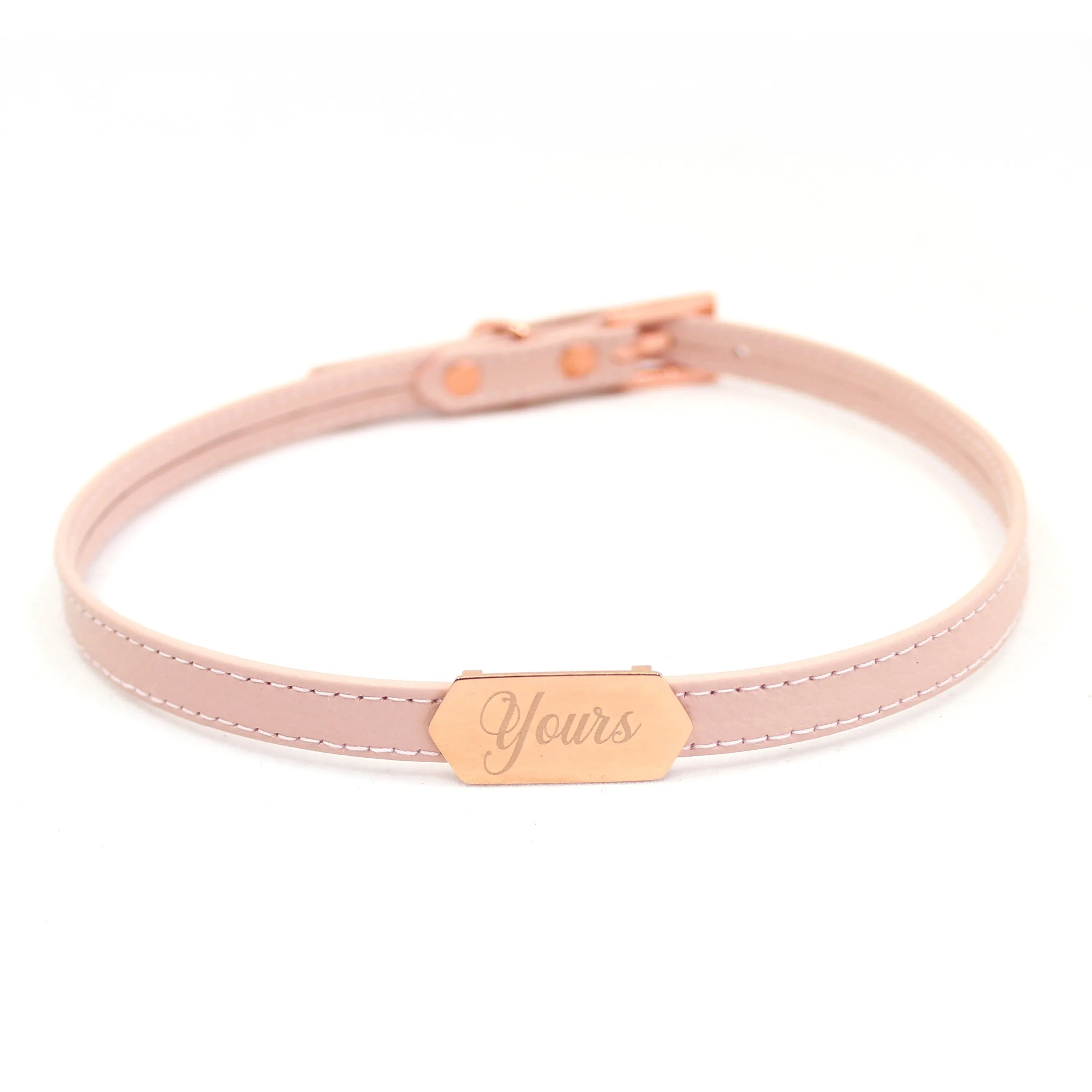 Design Your Own Engraved Plaque Mini BDSM Collar