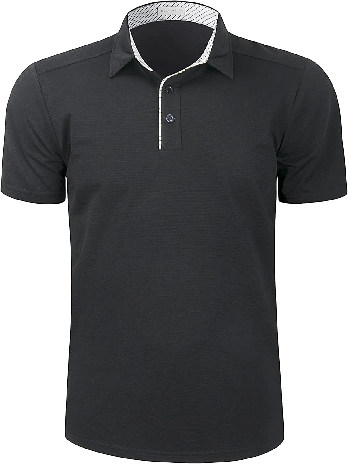 Mens Quick Dry Performance Golf Polo Shirts Short Sleeve Summer Casual Athletic Collared Shirt