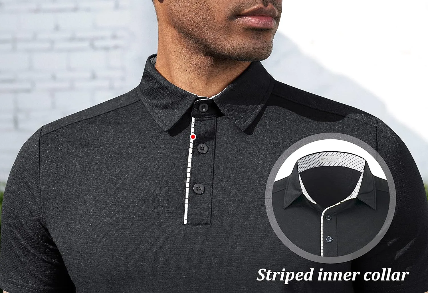 Mens Quick Dry Performance Golf Polo Shirts Short Sleeve Summer Casual Athletic Collared Shirt