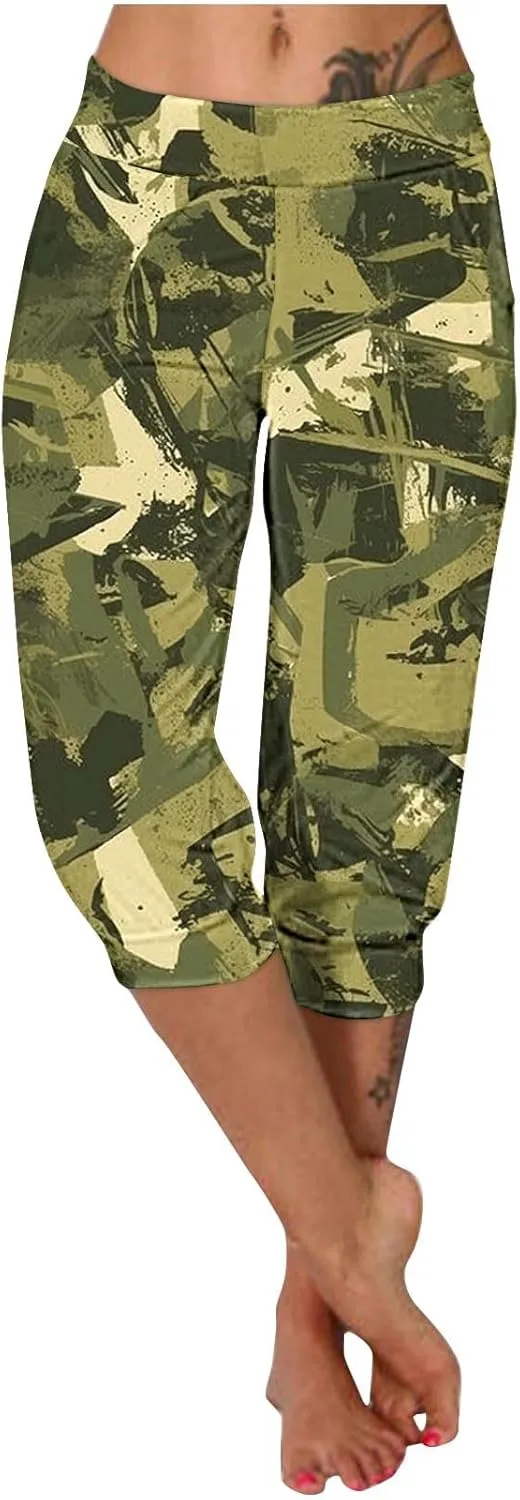 TANGNADE Women's Summer Capri Sweatpants Joggers Casual Sports Cropped Lounge Pants High Waisted Athletic with Pockets