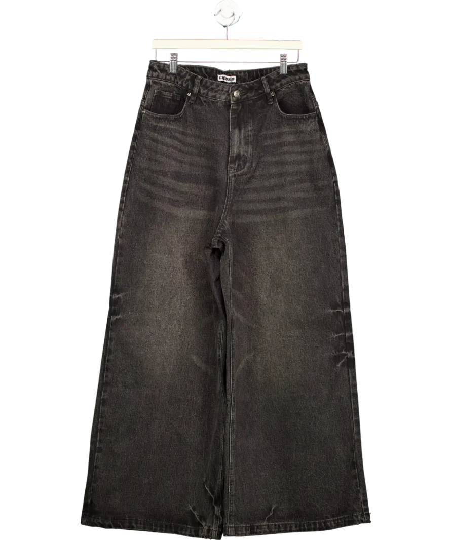 TapTapTap Black Wide Leg Jeans UK L