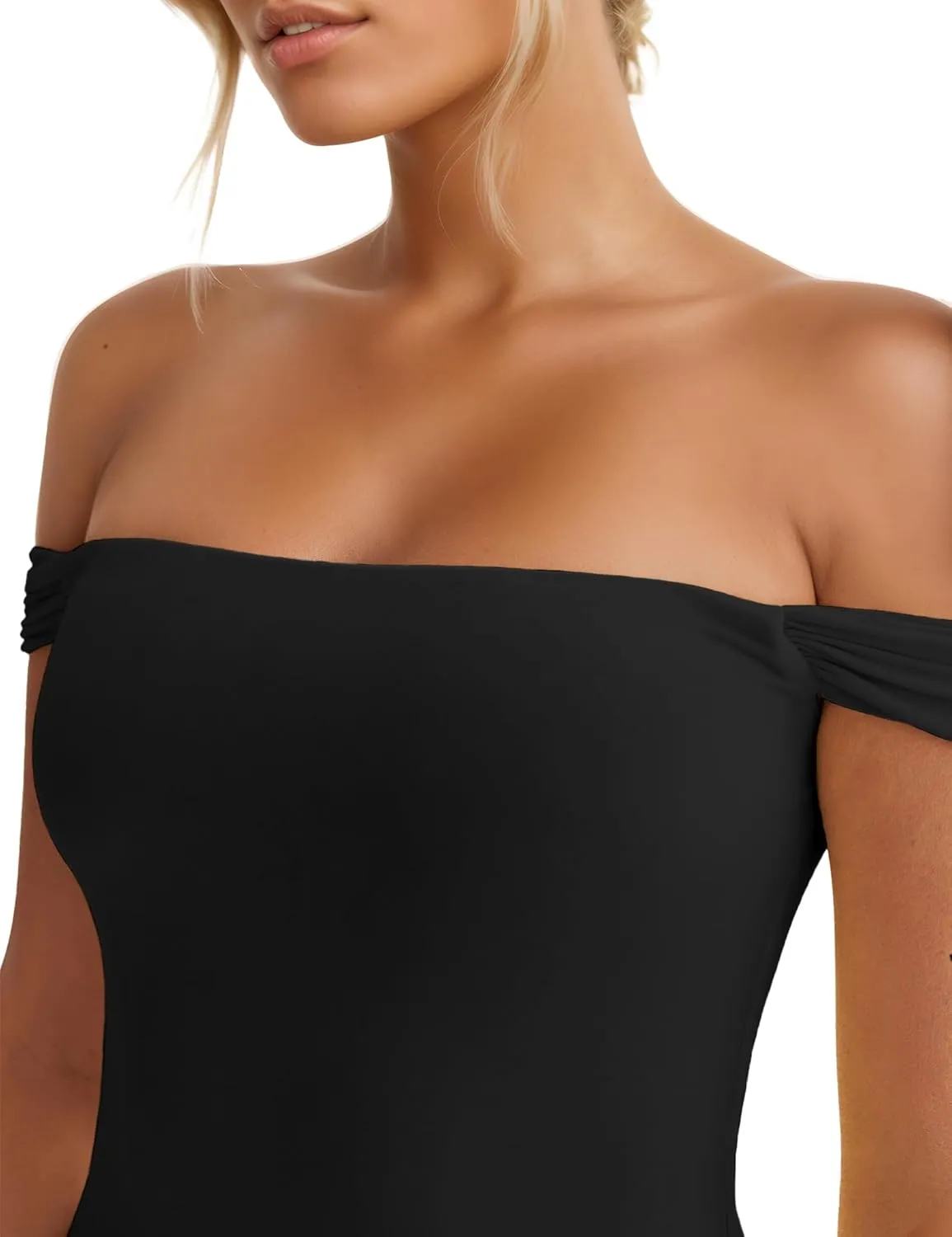 Women’s Off Shoulder Cocktail Dress Sexy Low Back Asymmetrical Ruffle Hem Club Beach Party Maxi Long Dress