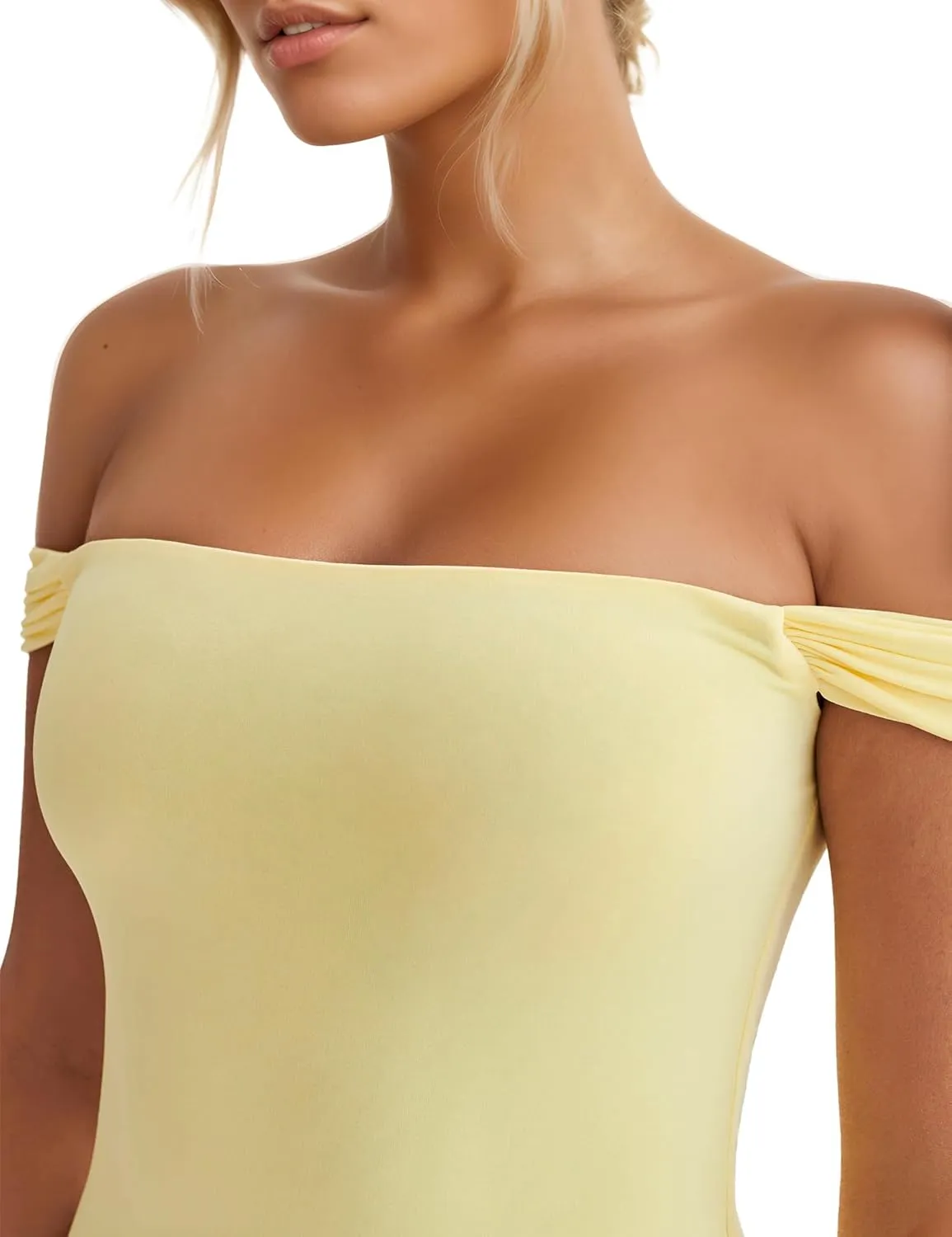 Women’s Off Shoulder Cocktail Dress Sexy Low Back Asymmetrical Ruffle Hem Club Beach Party Maxi Long Dress