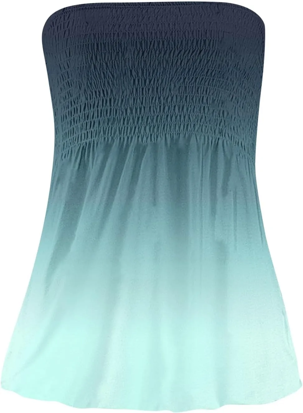 Womens Tube Tops Strapless Striped Tanks Backless Sexy Casual Bandeau Sleeveless Shirts Off Shoulder Floral Blouses